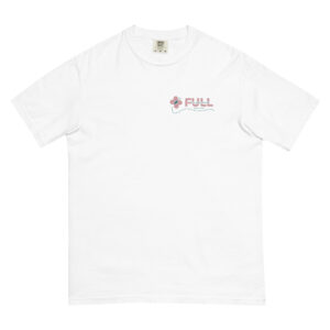 FULL - Women's White Tee (1 John 4:7-8)