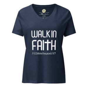 Walk In Faith V-neck T-shirt
